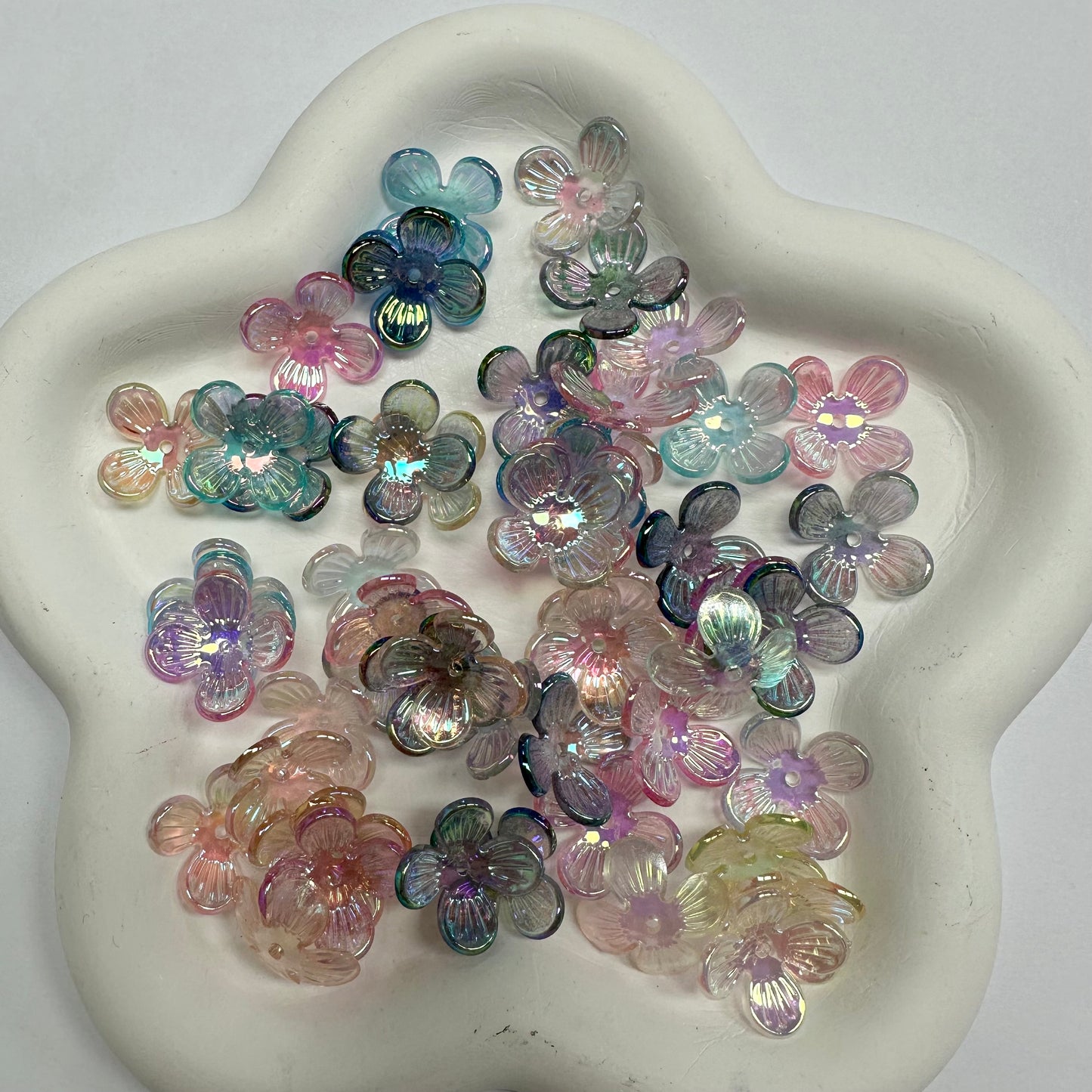 Mix Beads with Glass Flower fruit Acrylic Tiny Beads for Diy Handmade