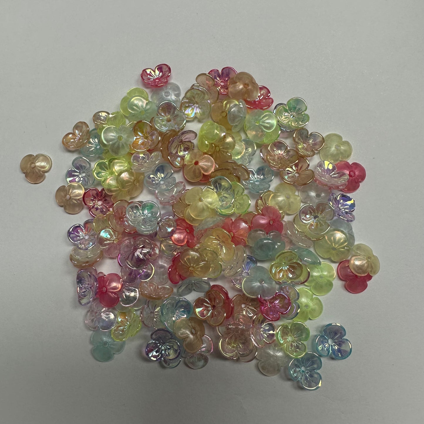 Mix Beads with Glass Flower fruit Acrylic Tiny Beads for Diy Handmade