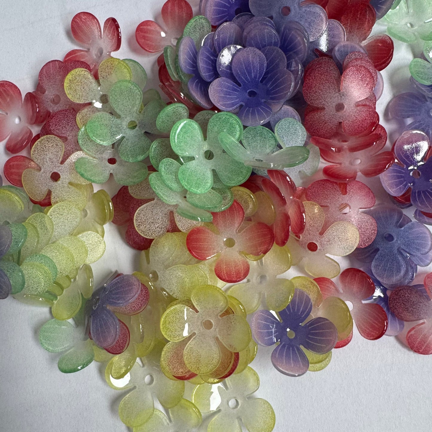 Mix Beads with Glass Flower fruit Acrylic Tiny Beads for Diy Handmade