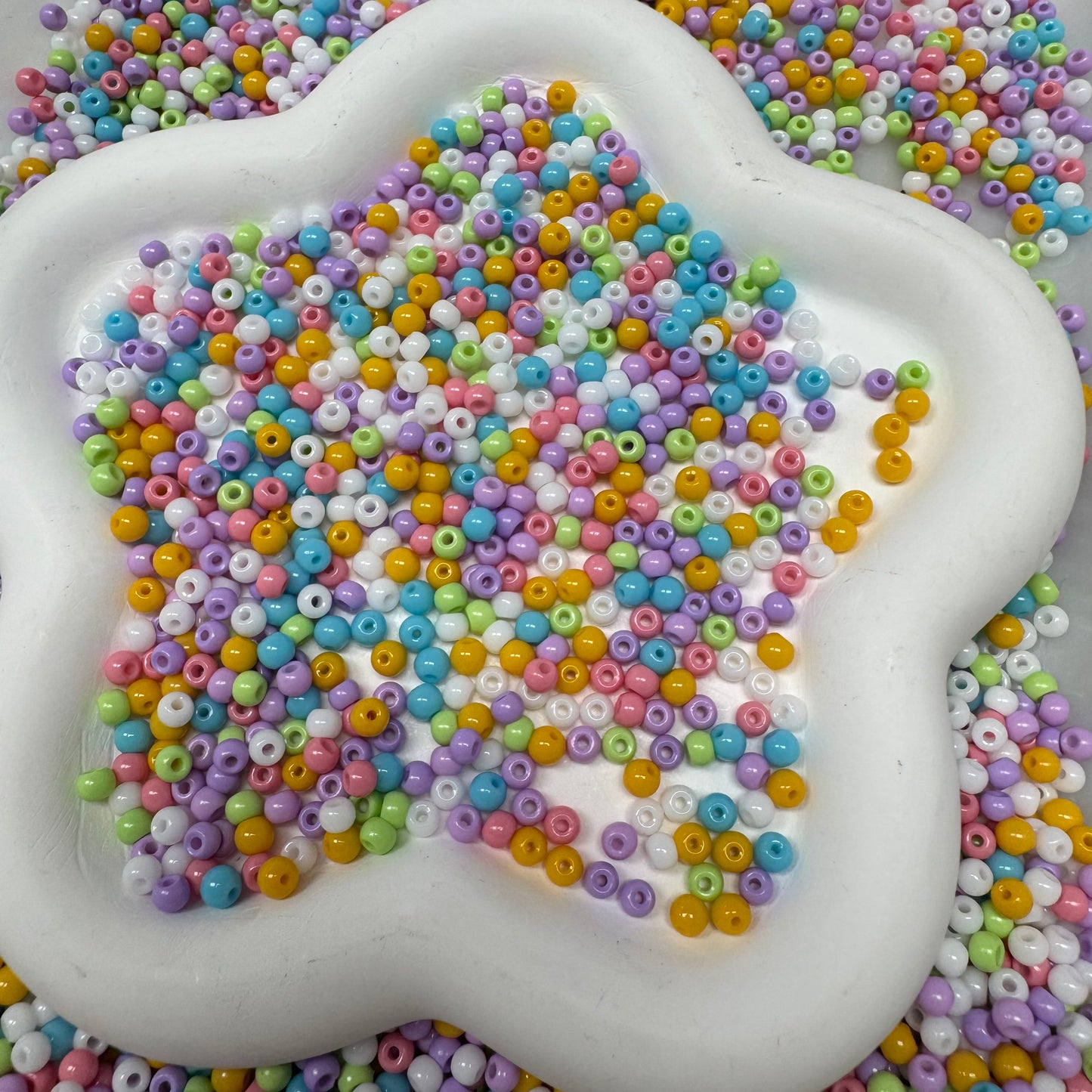 Mix Beads with Glass Flower fruit Acrylic Tiny Beads for Diy Handmade